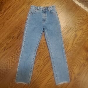 ROLLA'S Dusters High Rise Slim Raw Edge Jeans G'day Mate Cindy Blue 26 Classic